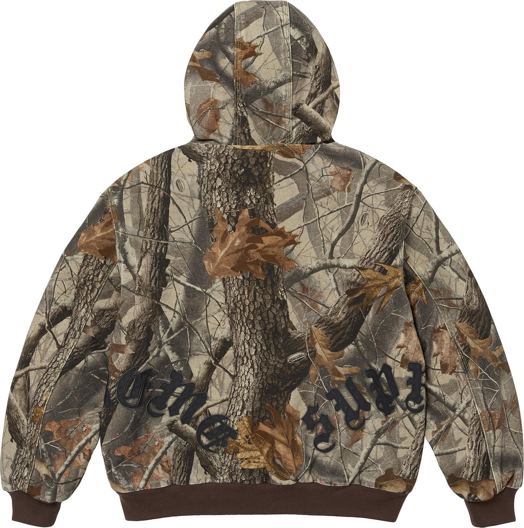 Leather Appliqué Hooded Work Jacket view 8